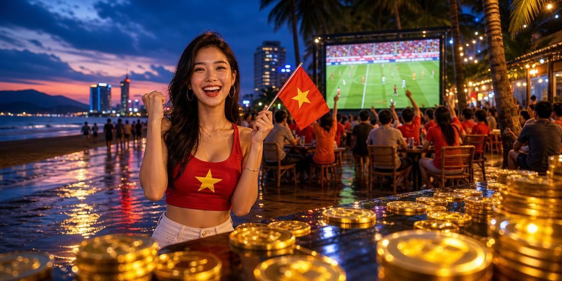 Khung cảnh bãi biển Đà Nẵng – nơi người dùng thư giãn xem thể thao trực tiếp trên fly888
